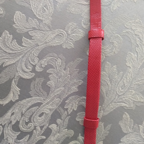 Vintage Red Leather Statement Belt by Judith Leiber | Size OS